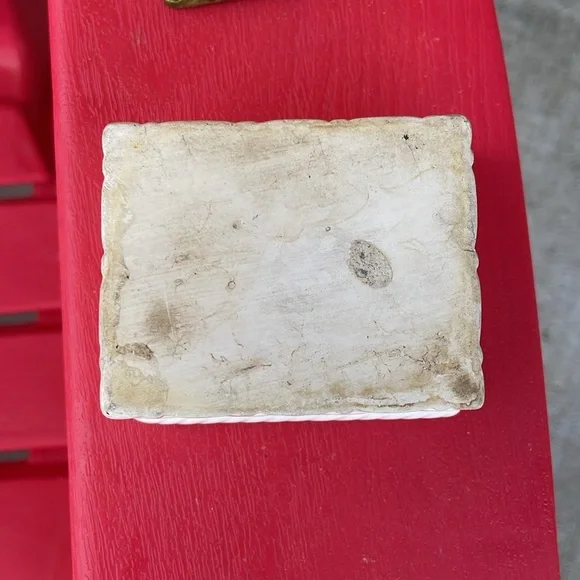 Ceramic Chicken Trinket Box Mini Made in Japan Hen on a Nest Small - Picture 7 of 7